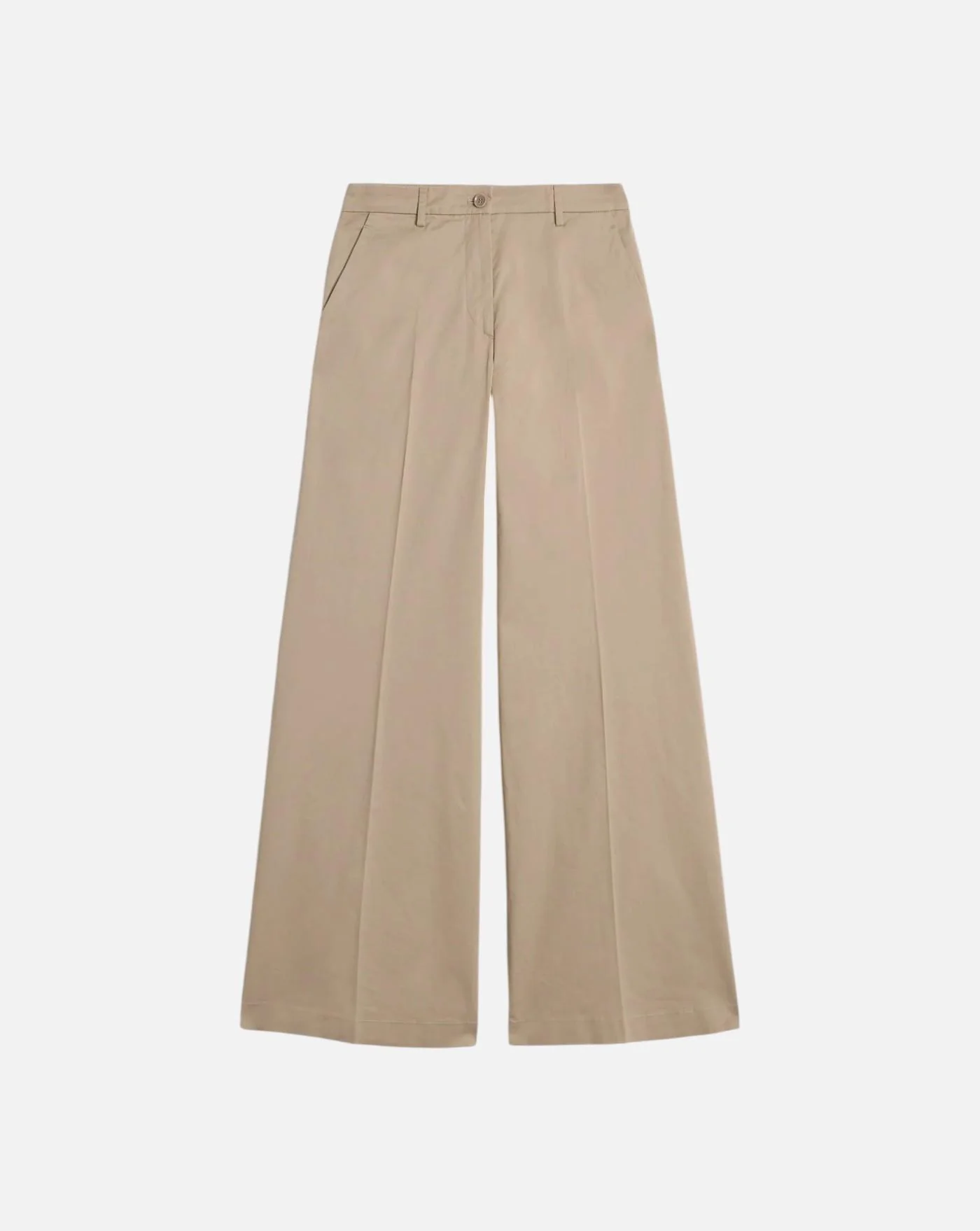 Pantalones Aspesi de Sarga de Algodon Elastico