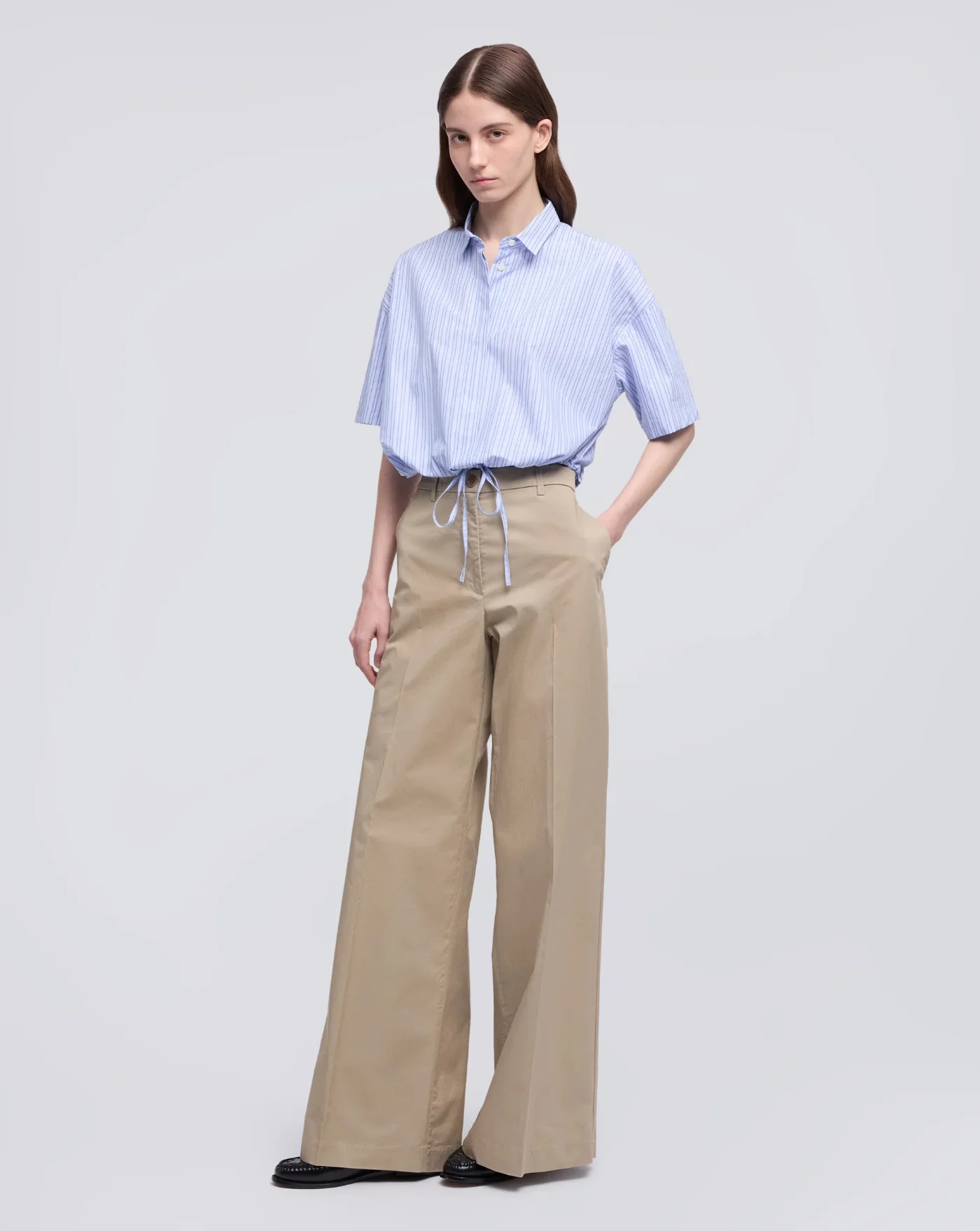 Pantalones Aspesi de Sarga de Algodon Elastico - Image 2
