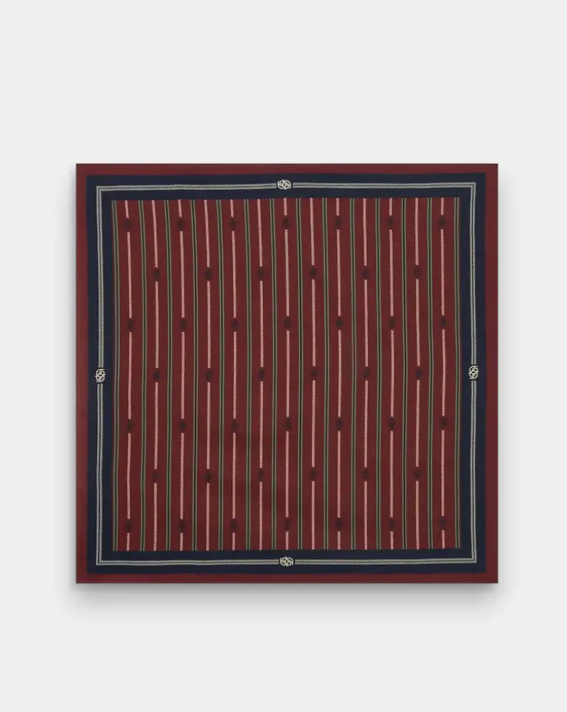 Pañuelo Drole de Monsieur Le Foulard Rayure Monogramme