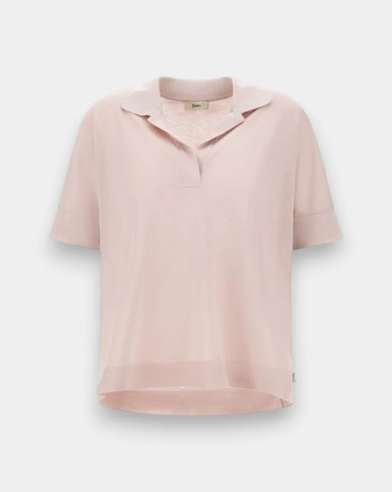Polo Herno Glam Knit Effect