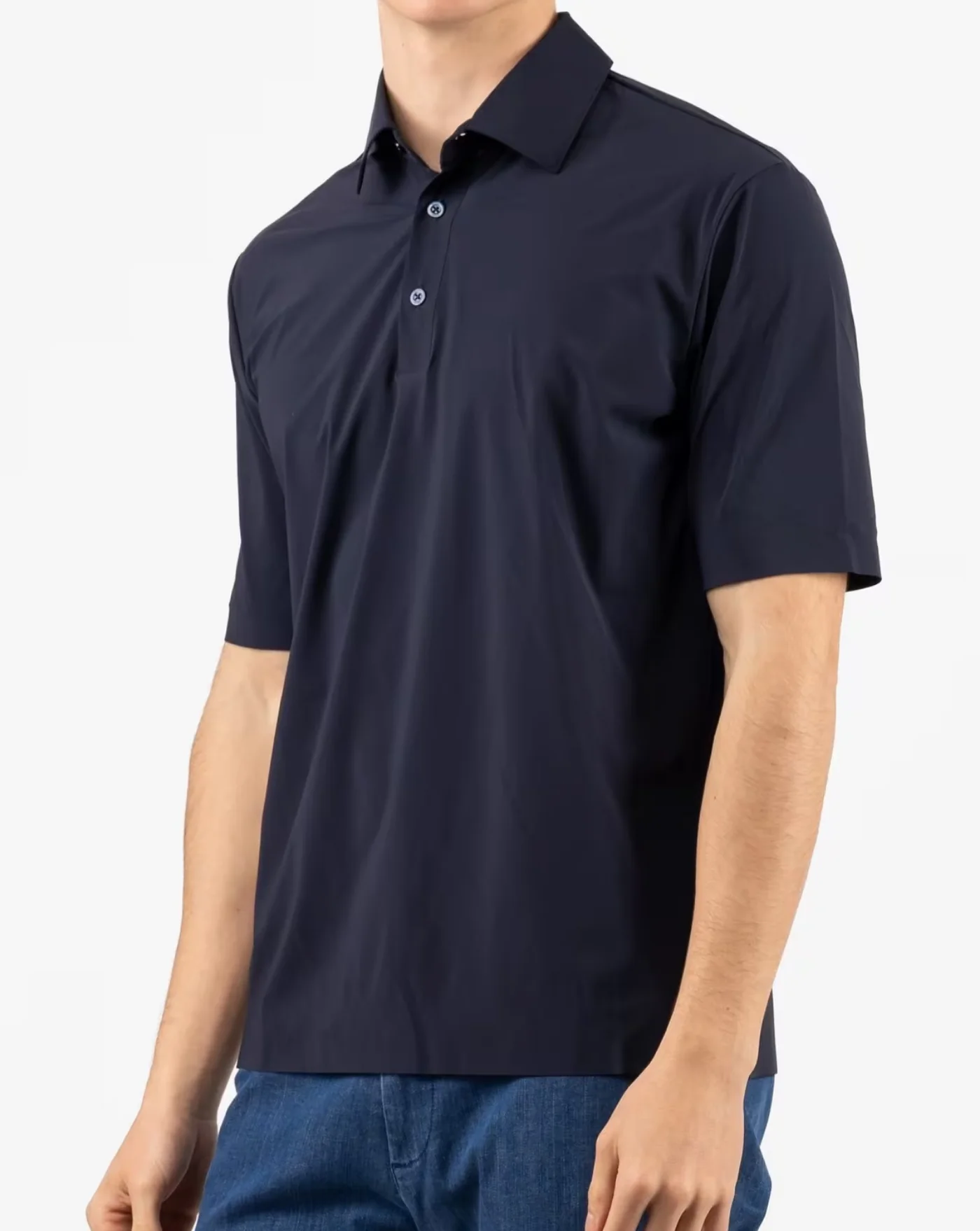 Polo Herno Mens Knitted polo shirt - Image 3