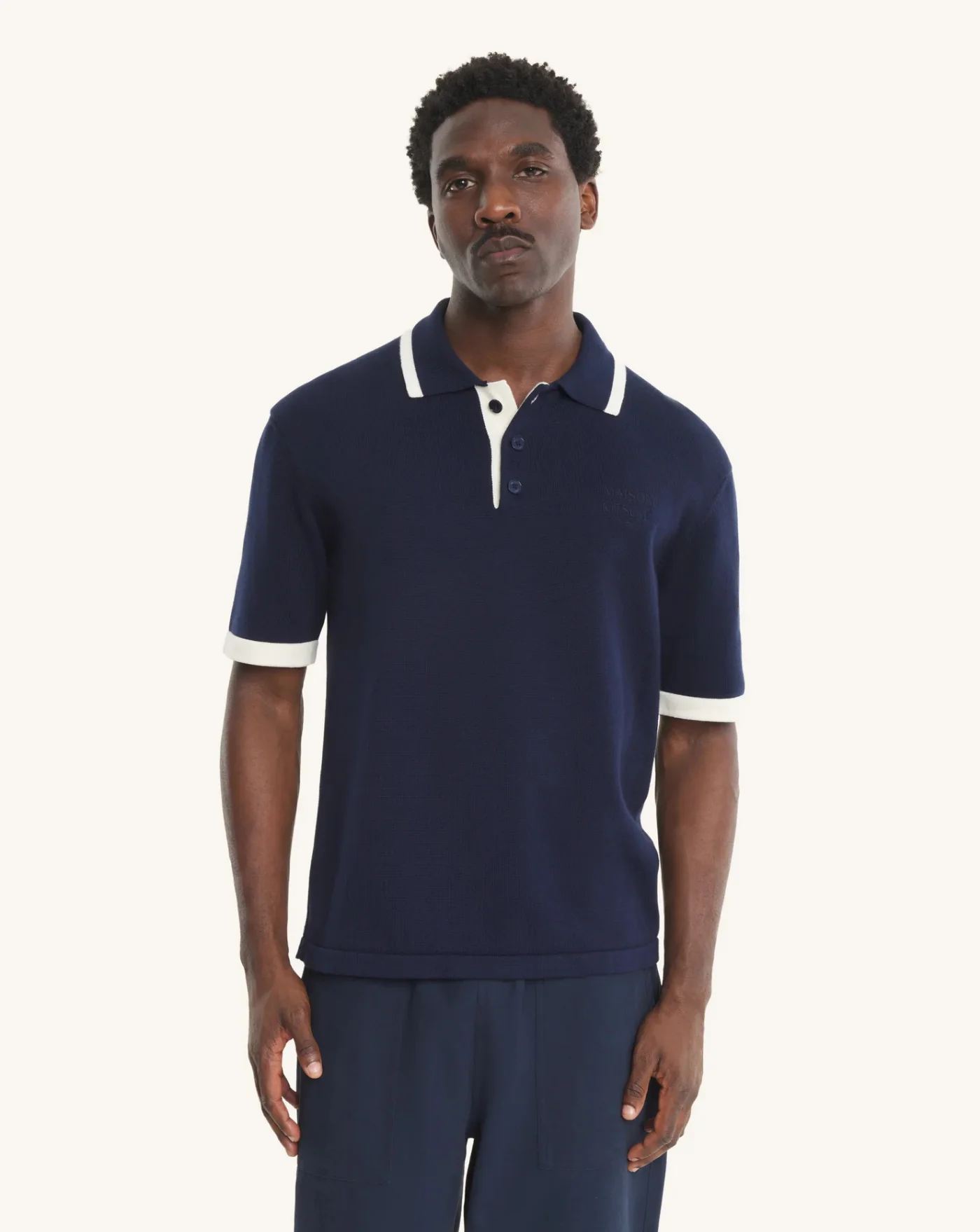 Polo Maison Kitsune Cotton Knitted - Image 3