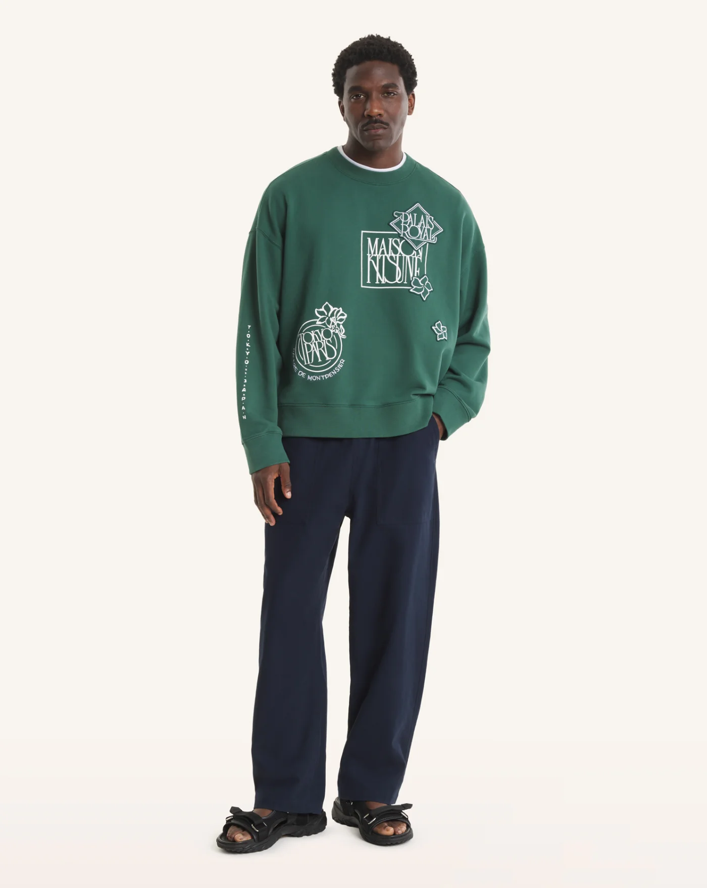 Pantalon Maison Kitsune Workwear Pants - Image 3