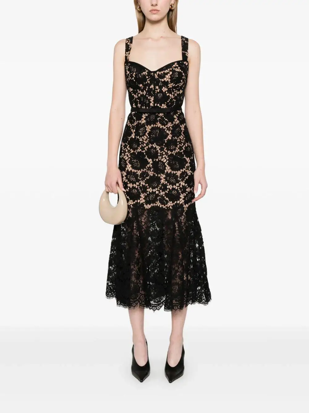 Vestido Self Portrait Fina Lace Midi Dress - Image 5