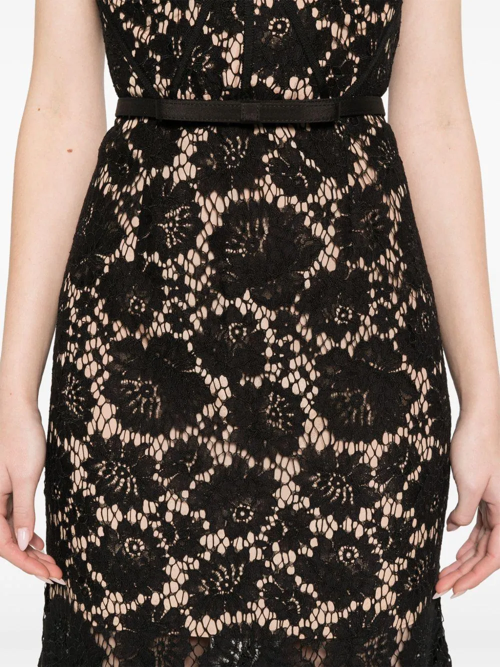 Vestido Self Portrait Fina Lace Midi Dress - Image 6