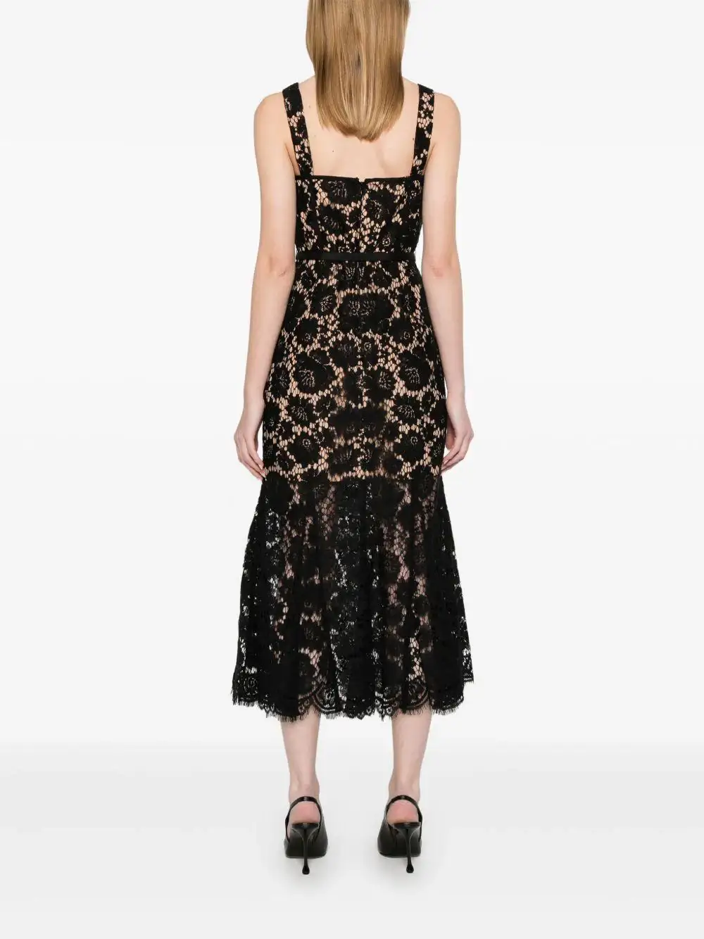 Vestido Self Portrait Fina Lace Midi Dress - Image 9