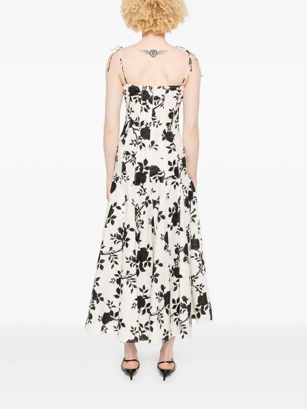 Vestido Self Portrait Print Linen - Image 6