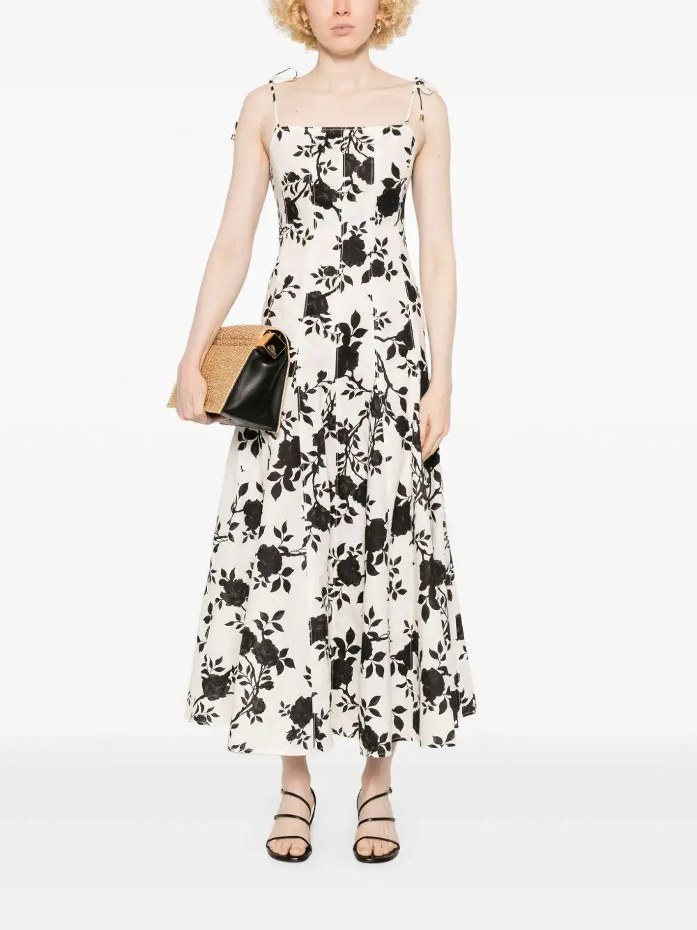 Vestido Self Portrait Print Linen - Image 7