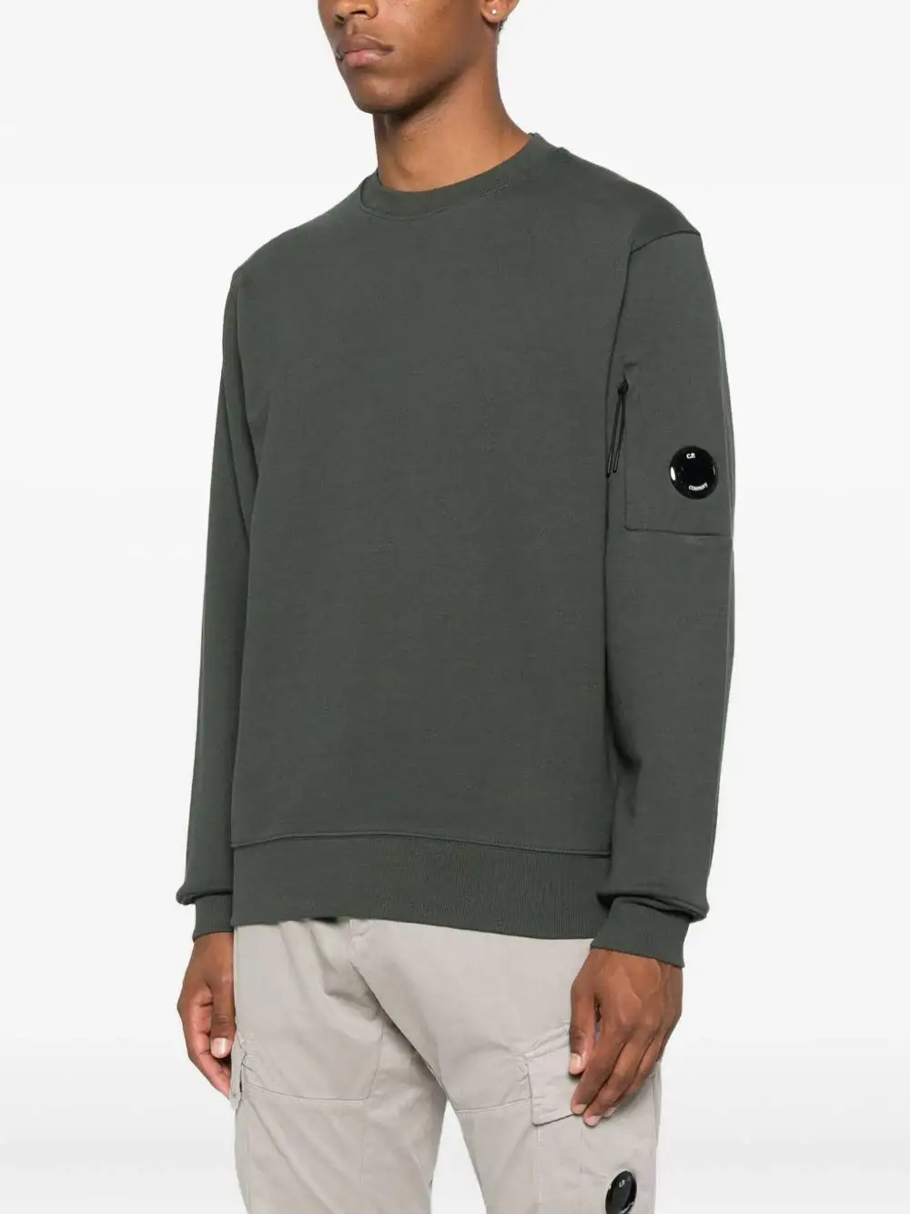 Sudadera C.P. Company Crewneck in Diagonal Raised Fleece - Image 2