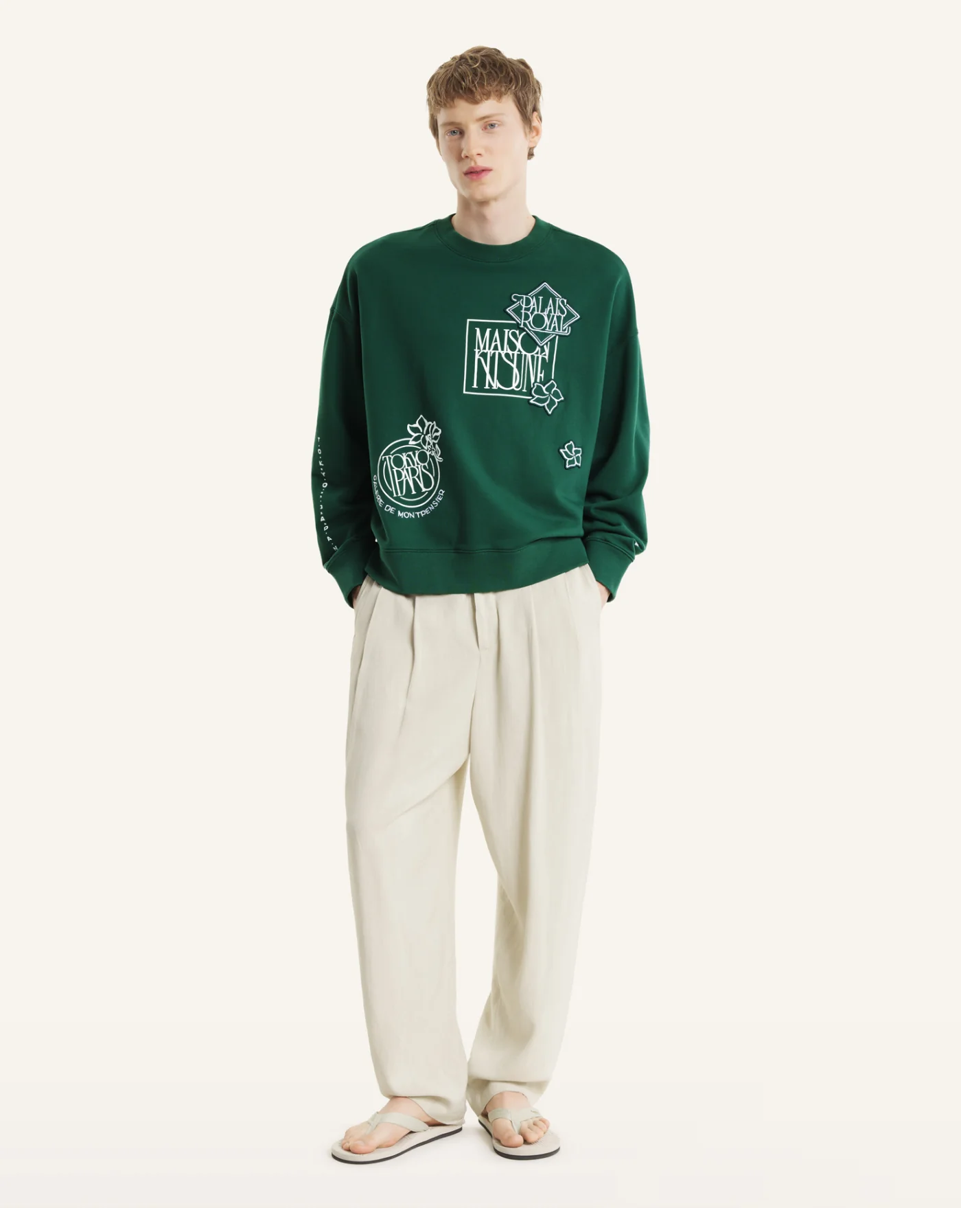 Sudadera Maison Kitsune Art Nouveau Stamps - Image 5