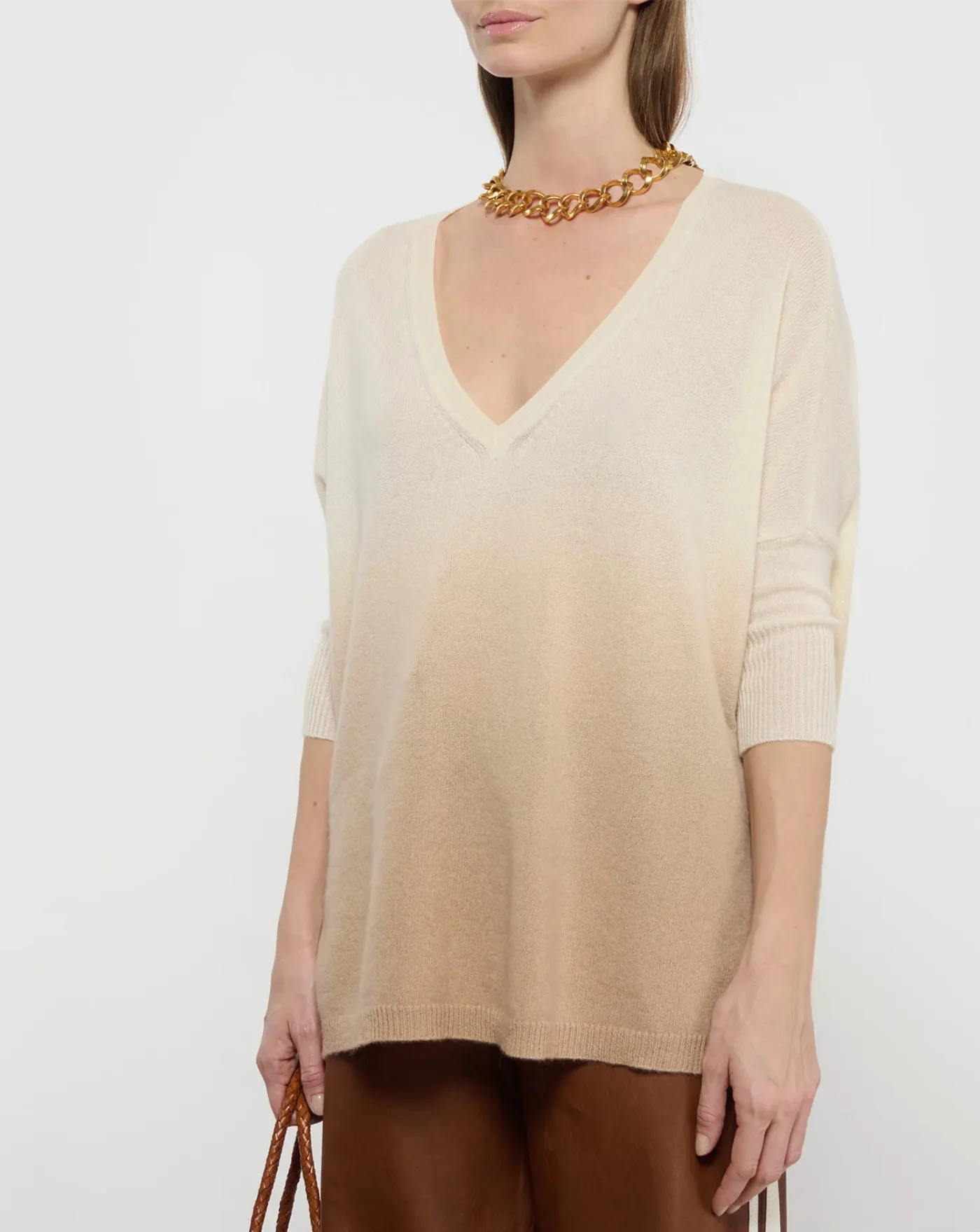 Sueter Kujten Pull Minie Dye Organic Blanc - Image 2