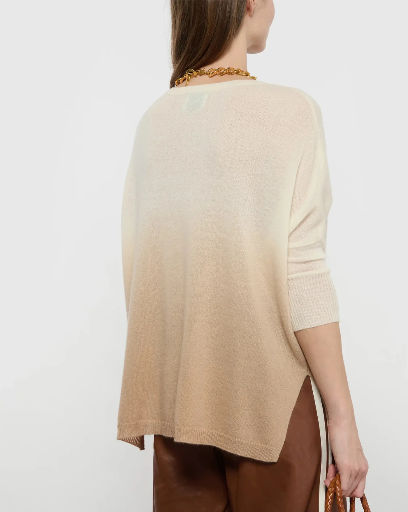 Sueter Kujten Pull Minie Dye Organic Blanc - Image 3