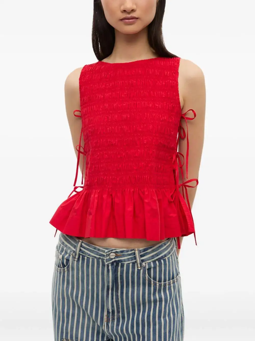 Top Ganni Cotton Poplin Smock - Image 10