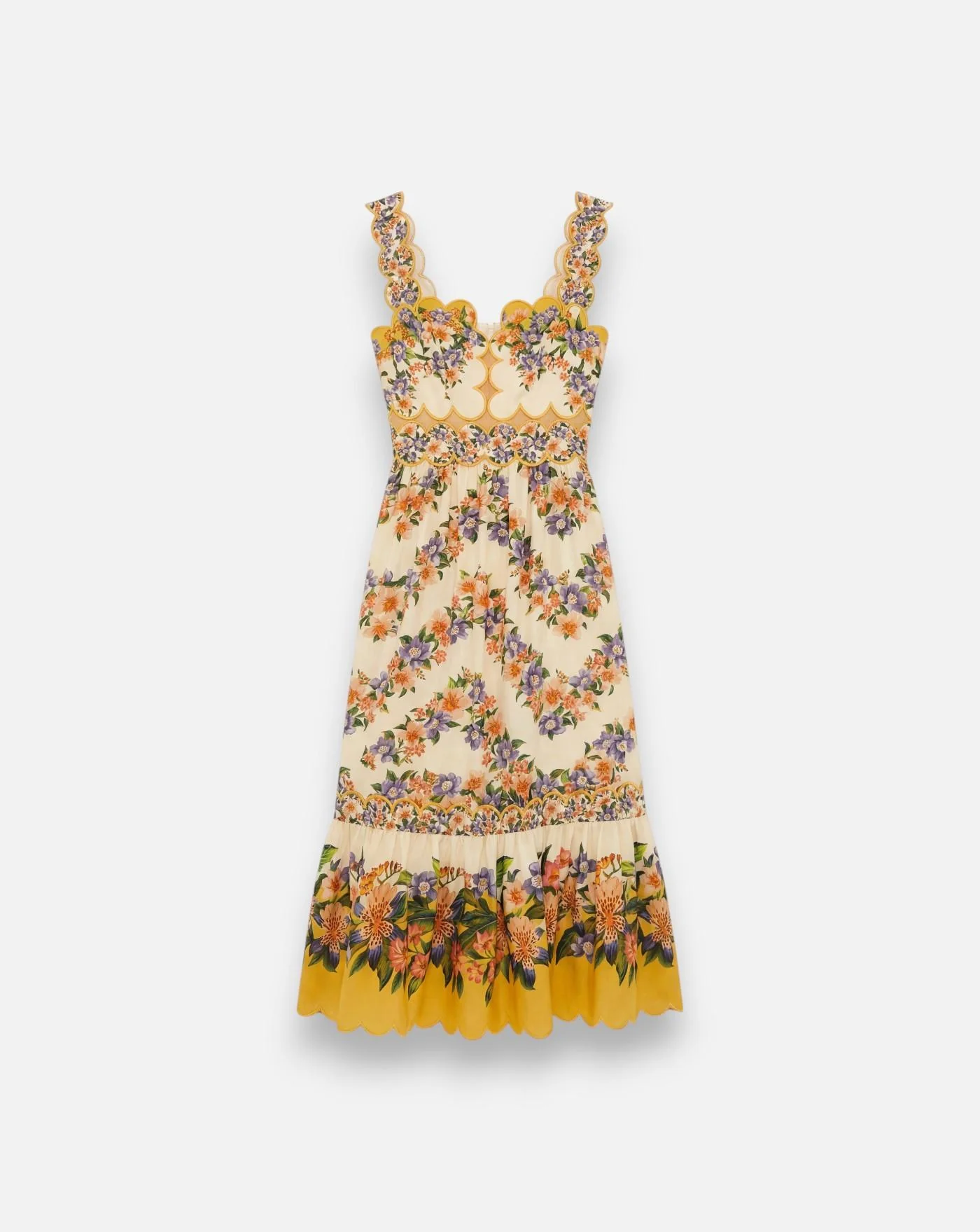 Vestido Farm Rio Hilo Stripes Sand Mini Dress