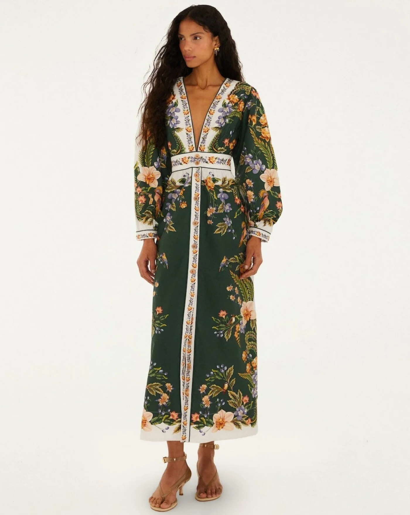 Vestido Farm Rio Nature Green Maxi Dress - Image 3