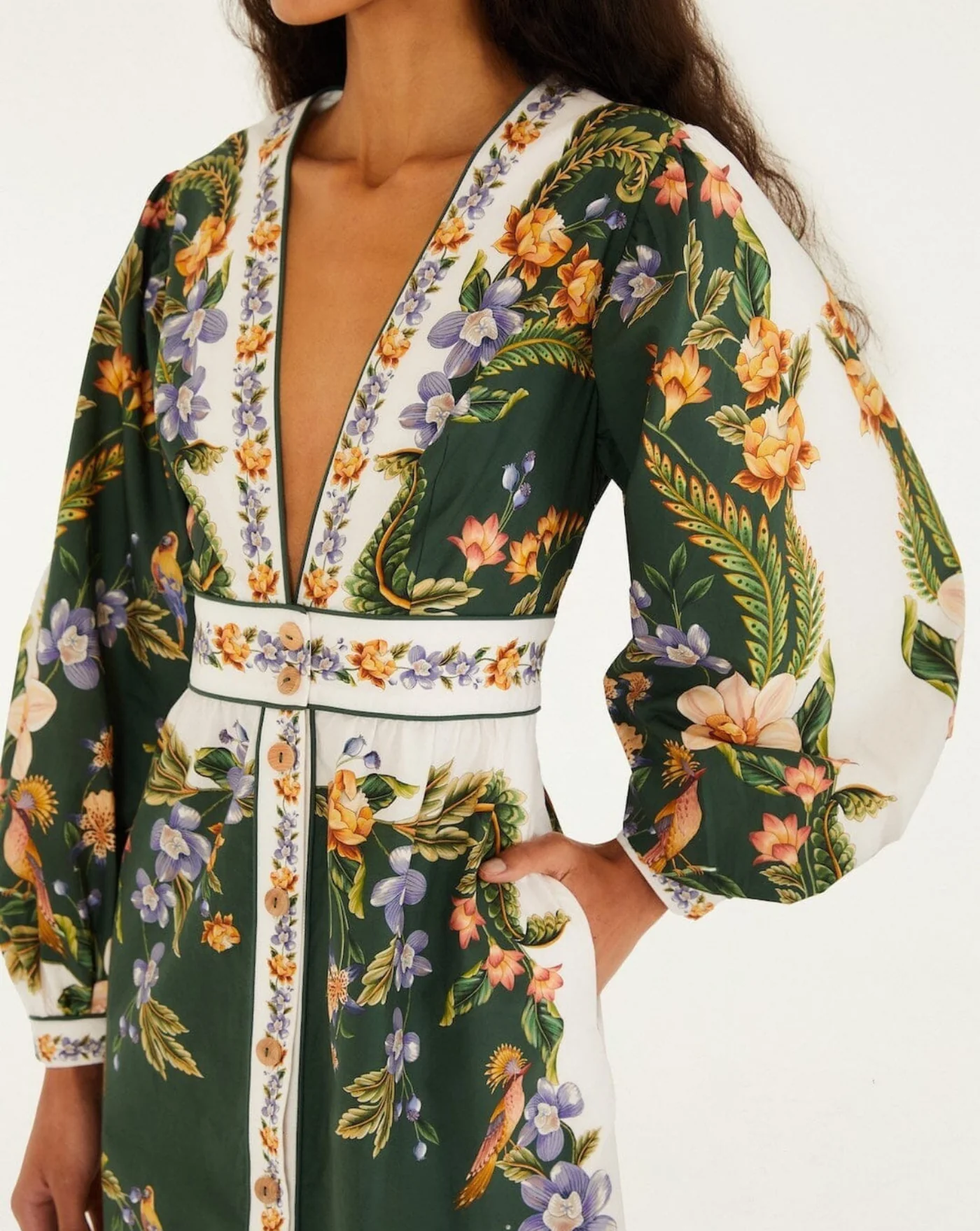 Vestido Farm Rio Nature Green Maxi Dress - Image 6