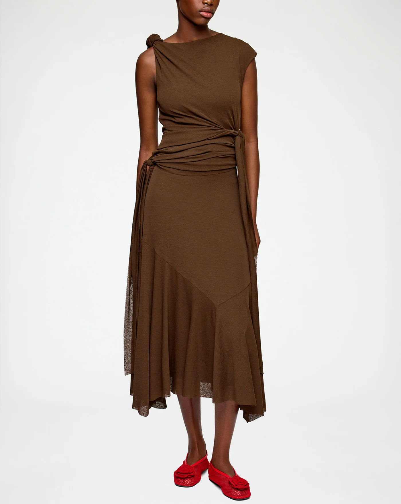 Vestido Ganni Long Dress in Marl Mesh - Image 3