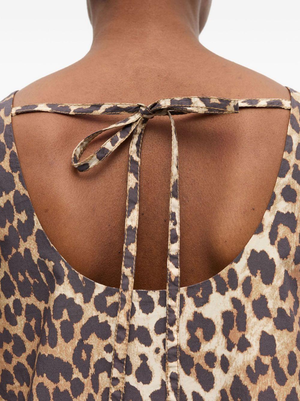 Vestido Ganni Printed Cotton - Image 5