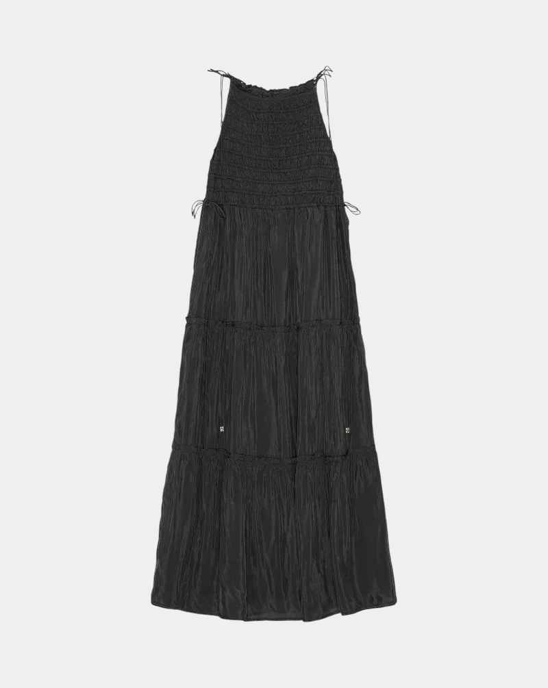 Vestido Ganni Viscose Habotai Maxi Smock - Image 2
