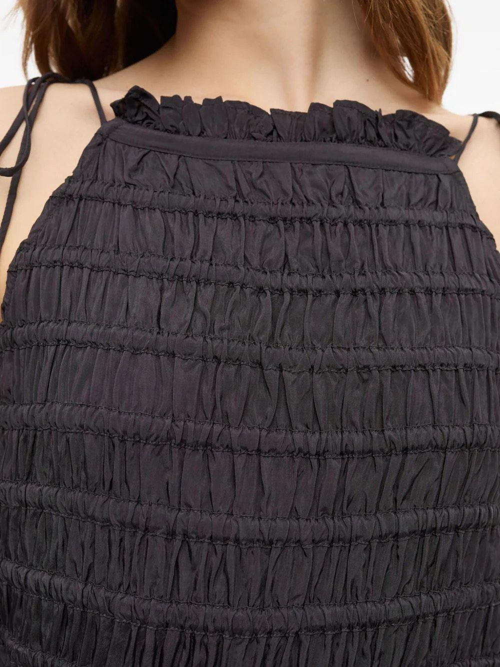 Vestido Ganni Viscose Habotai Maxi Smock - Image 5