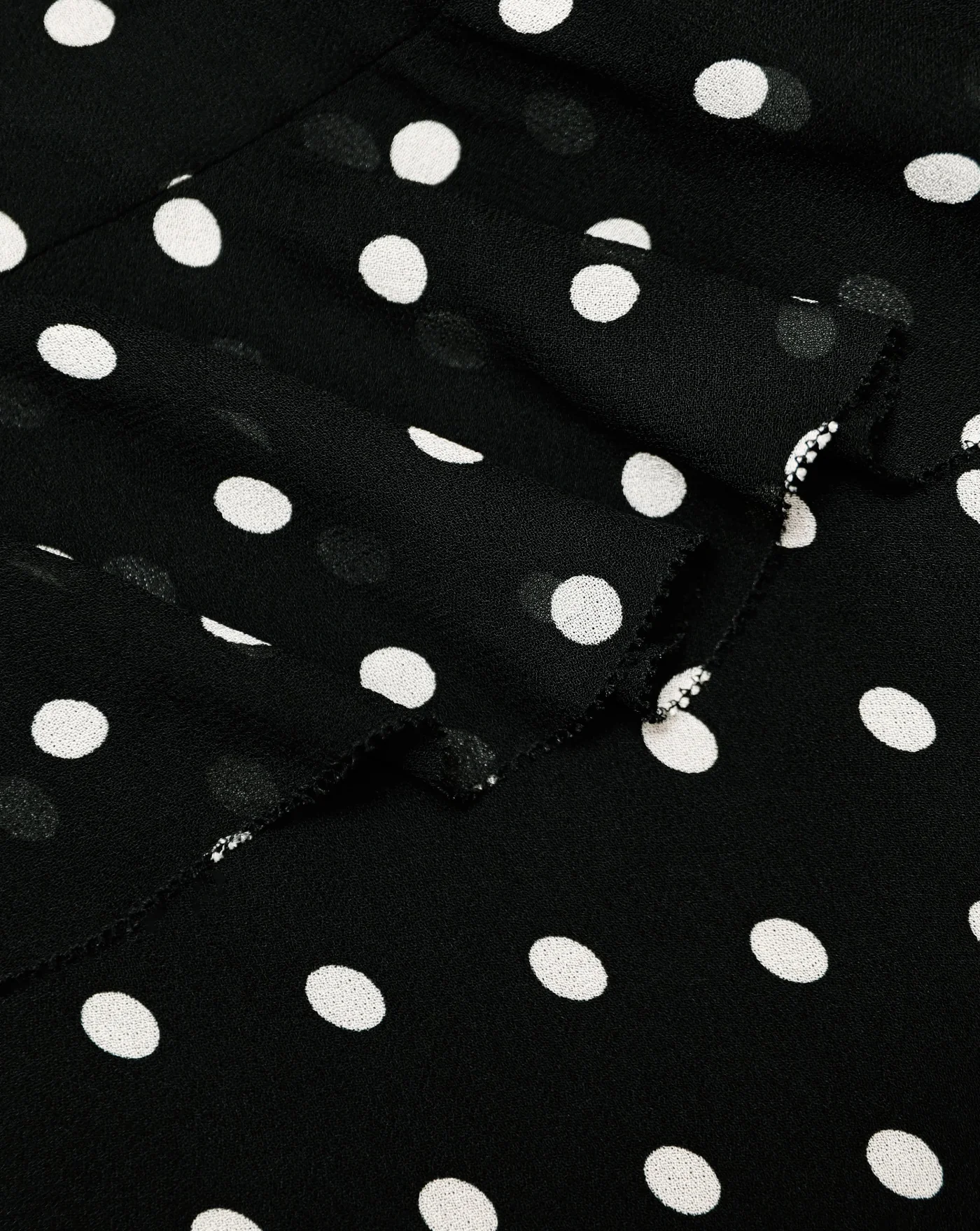 Vestido Self Portrait Black Polka Dot Georgette Maxi Dress - Image 6
