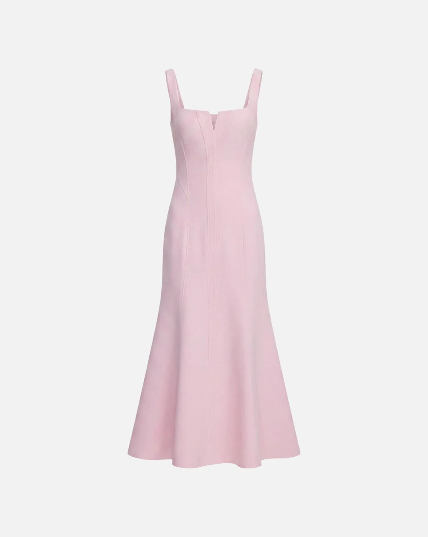 Vestido Self Portrait Pink Crepe Midi Dress