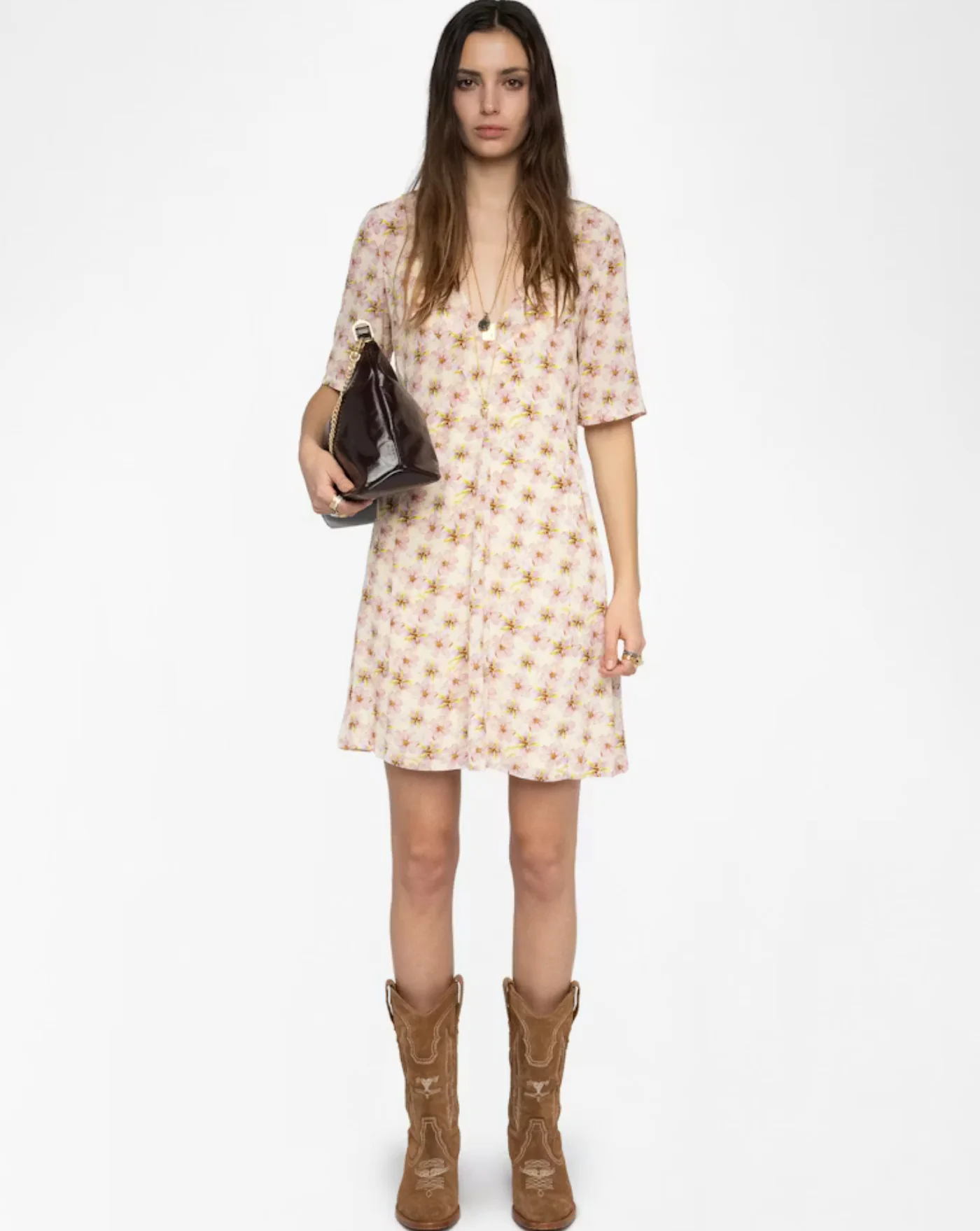 Vestido Zadig & Voltaire Rodalas Smooth Mirror Flowers - Image 2