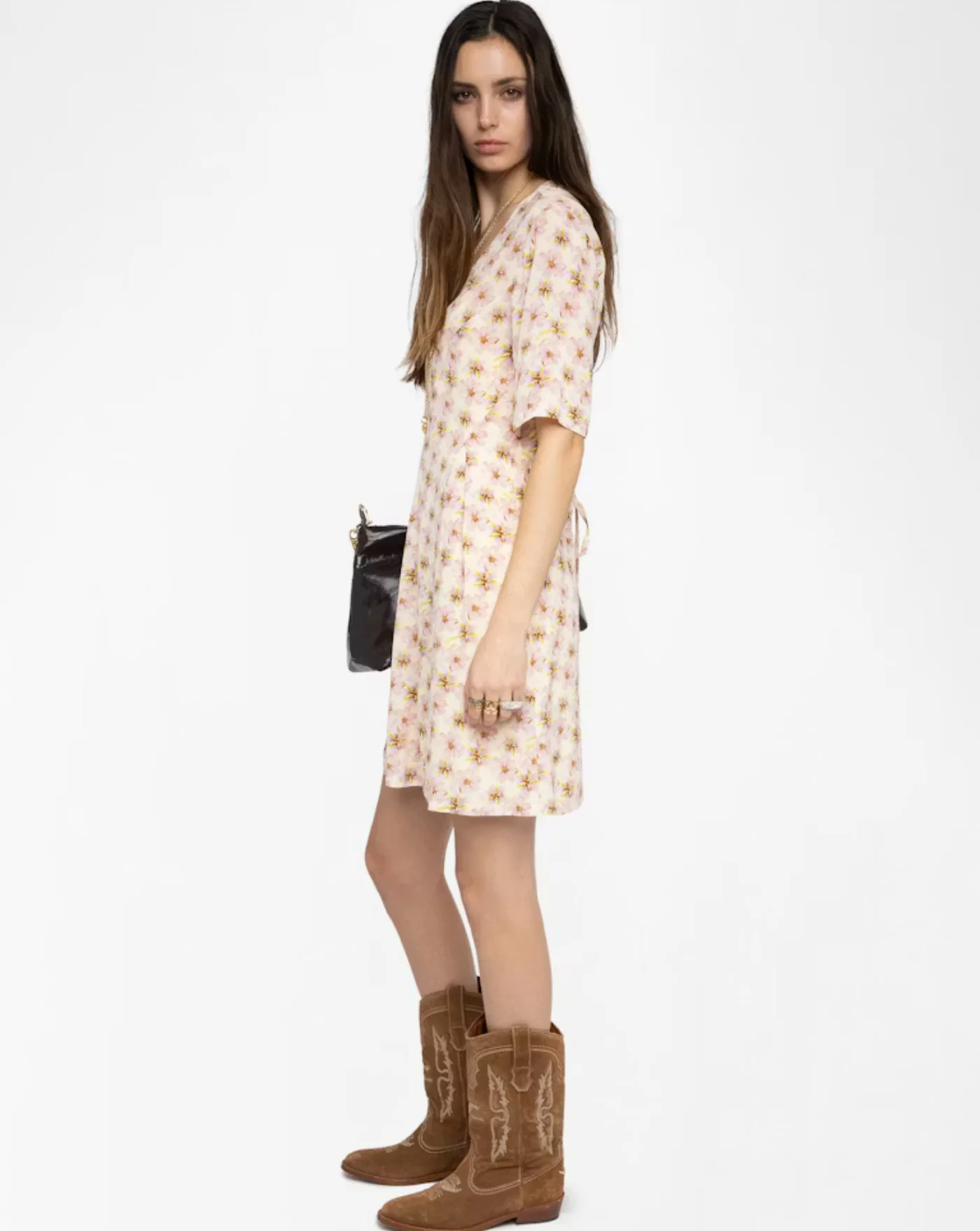 Vestido Zadig & Voltaire Rodalas Smooth Mirror Flowers - Image 6