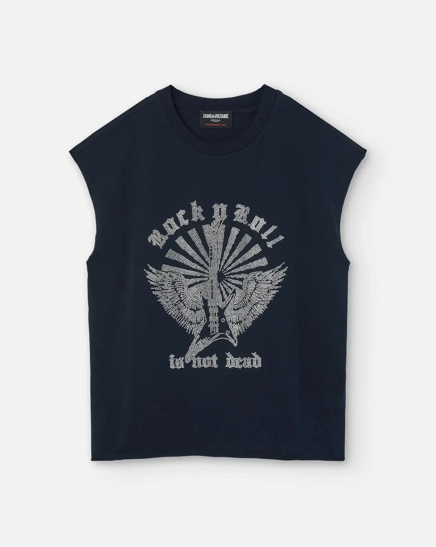 Camiseta Zadig && Voltaire Cloe Hc Guitar Wings Strass