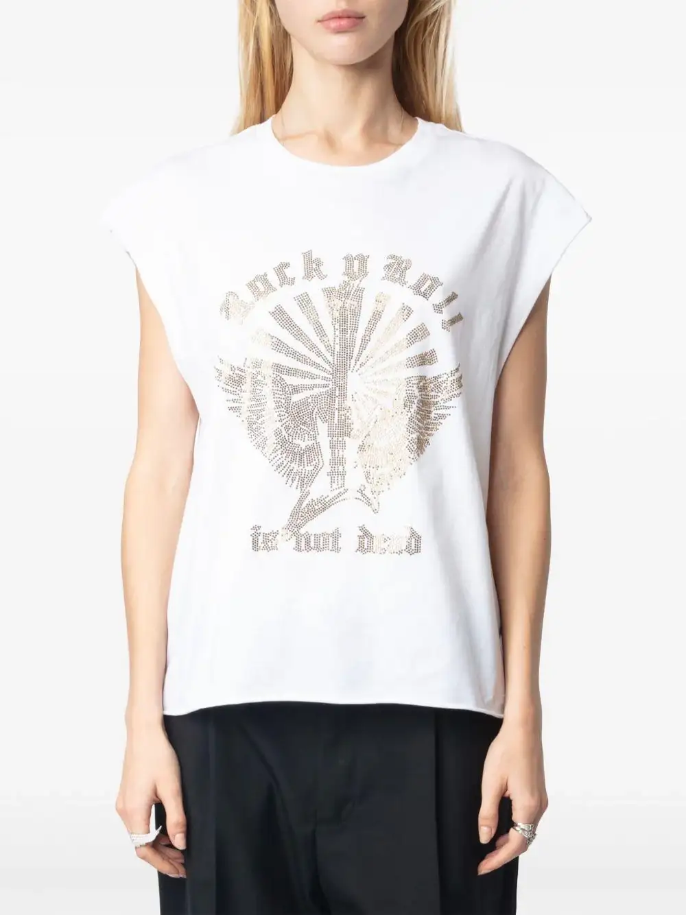 Camiseta Zadig & Voltaire Cloe Hc Guitar Wings Strass - Image 14