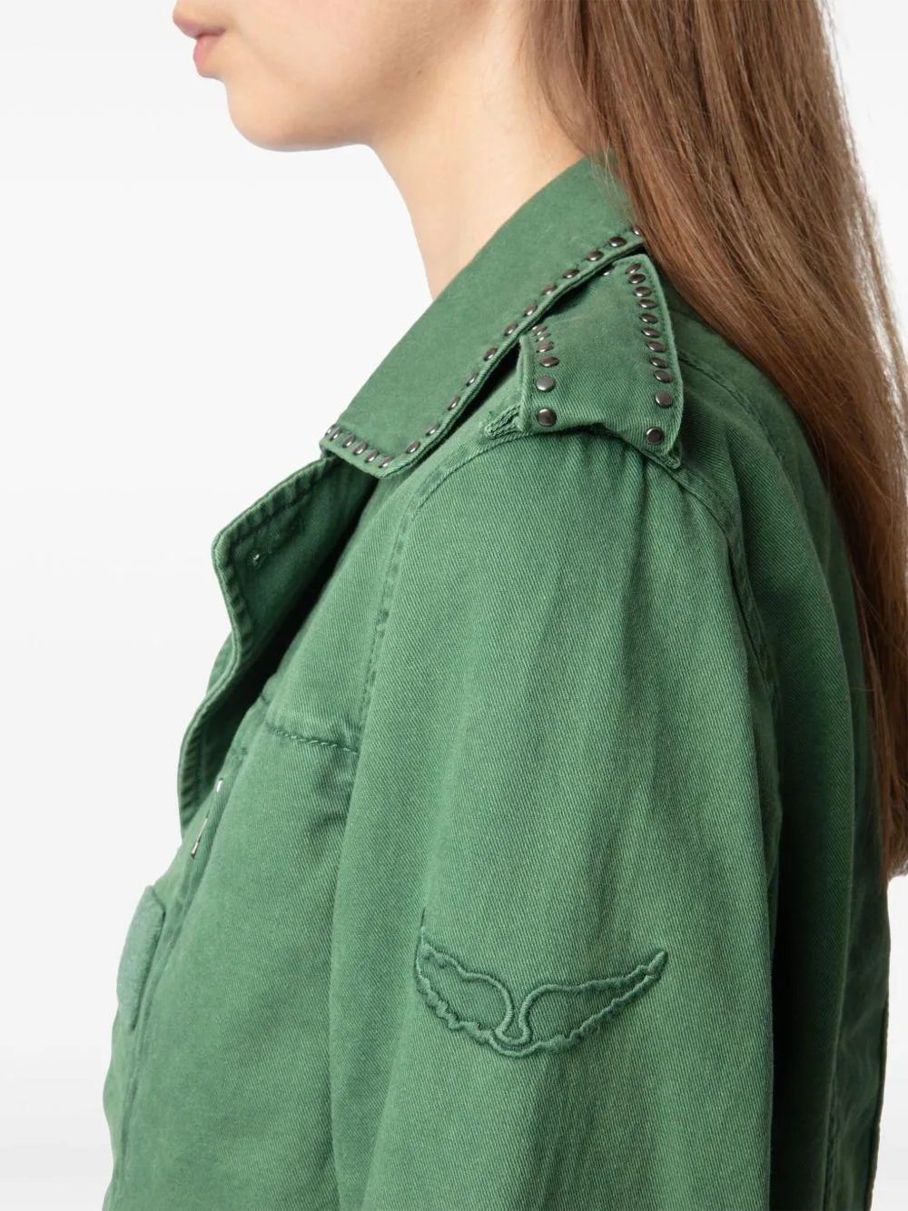 Chaqueta Zadig & Voltaire Klimi Cotton Lave Studs - Image 10