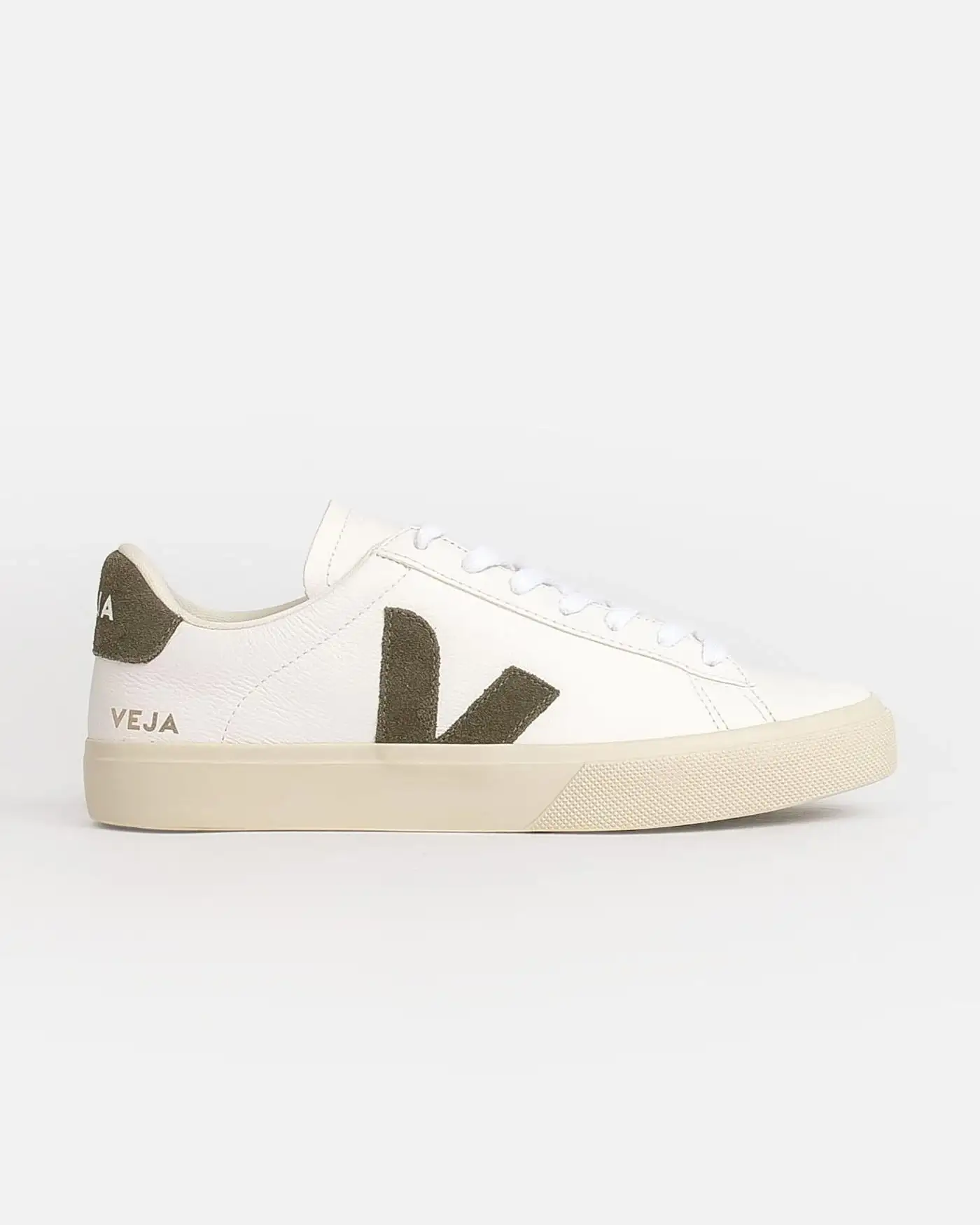 Zapatillas Veja Campo Leather Extra White Kakhi - Image 2
