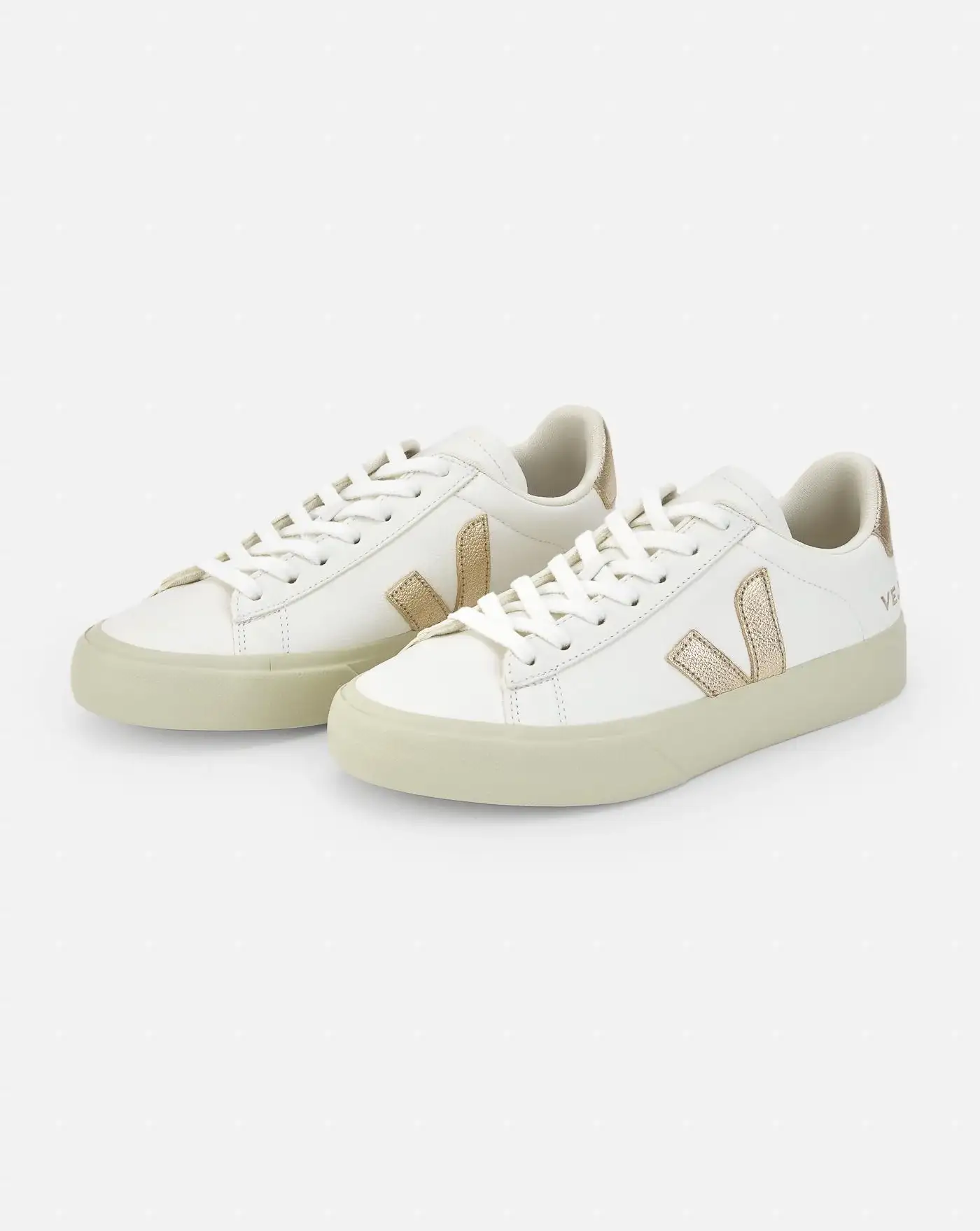 Zapatillas Veja Campo Leather Extra White Platine - Image 7