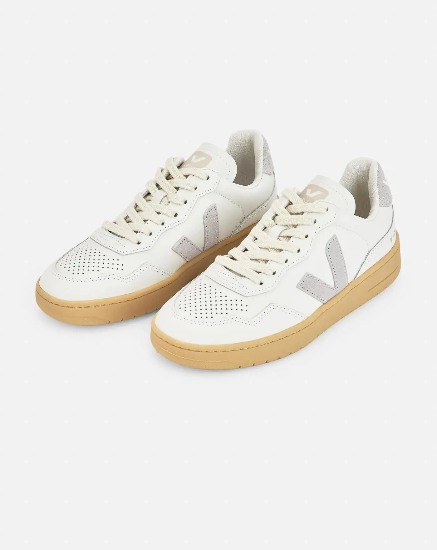 Zapatillas Veja V-90 Extra White Light Grey - Image 3