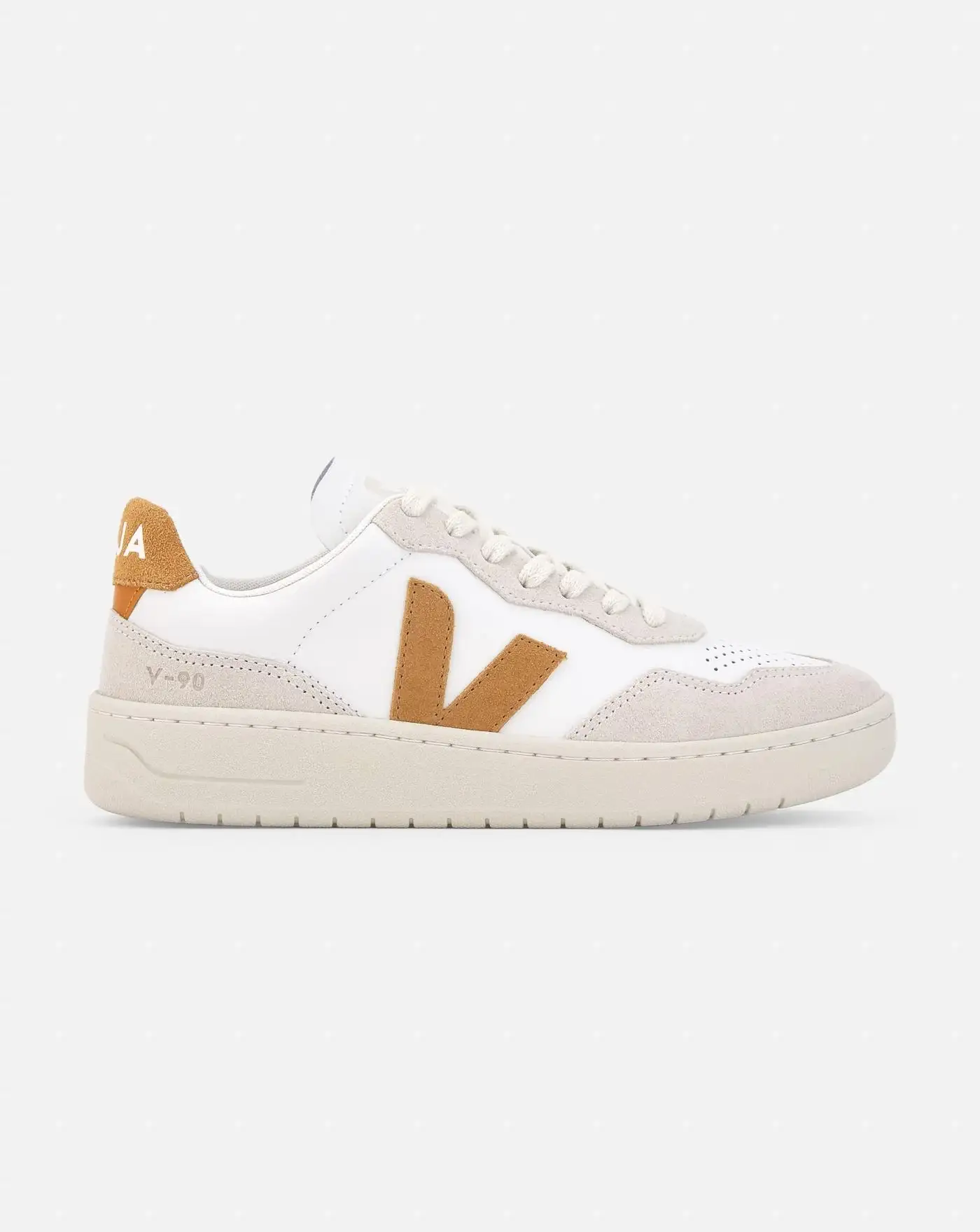 Zapatillas Veja V-90 O.T. Leather Extra White Umber