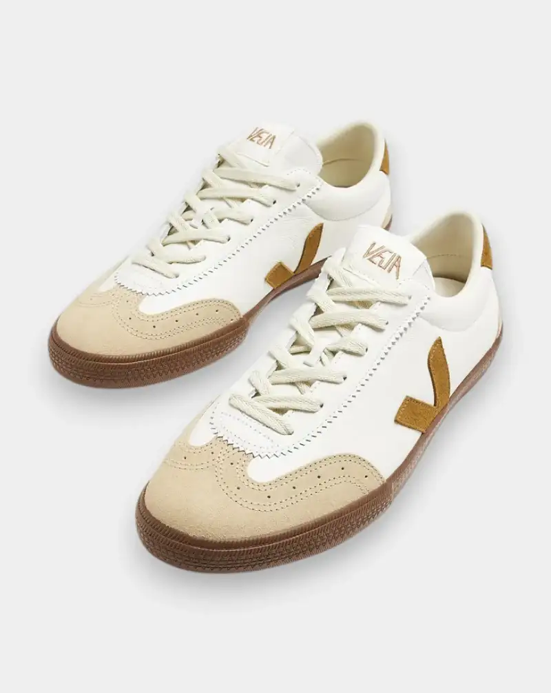 Zapatillas Veja Volley O.T. Leather Extra White Tent Bark - Image 3