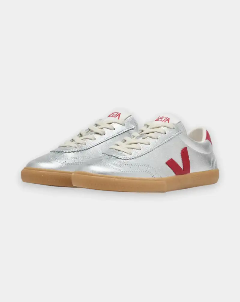 Zapatillas Veja Volley O.T Leather Silver Pepper - Image 5