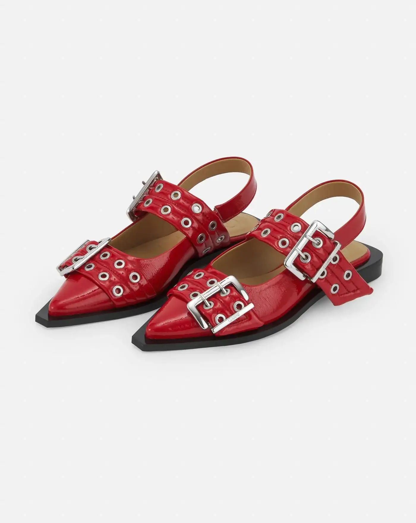 Zapatos Ganni Feminine Buckle Ballerina - Image 5